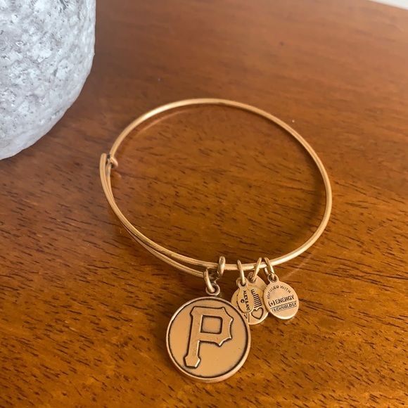 ALEX AND ANI bangle bracelet with Pittsburgh Pirates MLB charm ✨ - Picture 2 of 5